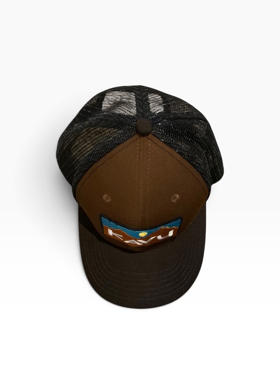 Kavu Other - KAVU Brown Mesh Back Trucker Hat Snapback Mountain Logo Cap